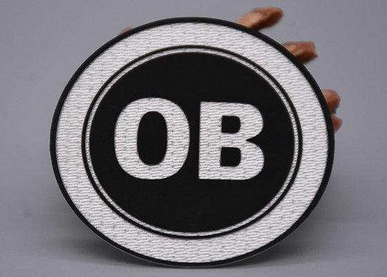 의복을 위한 검은 실리콘 로고와 하얀 타타미 구성 인쇄된 라벨