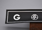 하얀 로고 탄력 있는 드로스트링 코드 열 전도 브랜드를 프린팅하는 검은 실리콘