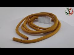 의류 5mm 둥근 폴리에스테르 드래그 코드 코드 금속 및 천 끝