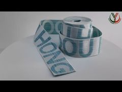 맞춤형 의류용 양면 자카드 로고 플랫 탄성 코드를 선택하는 이유를 확인하세요.