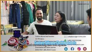 의류용 맞춤형 실리콘 로고 라벨