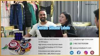 의류용 맞춤형 실리콘 걸이 루프 라벨