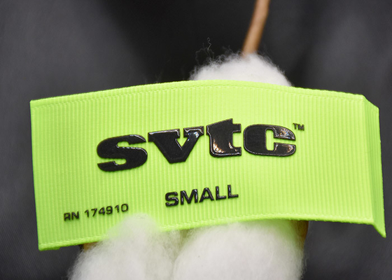 출력된 라벨 세척할 수 있는 3D에게 입혀 맞춘 브랜드 로고 실리콘에 바느질하세요