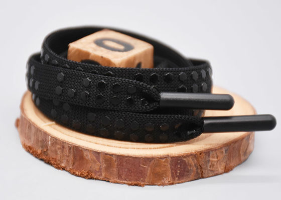 의복을 위한 코드 인쇄된 실리콘 도트를 드로스트링 평평한 맞춘 폴리에스테르