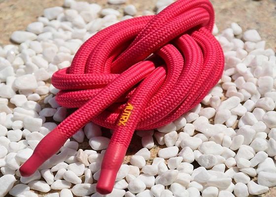 커스텀 로고 인쇄된 폴리에스테르 뿔까마귀 드로스트링 코드 실리콘 팁