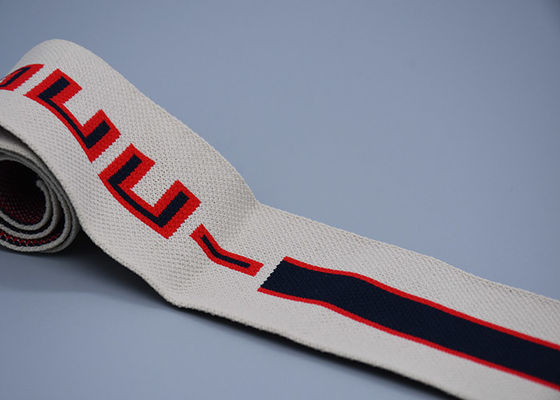 주문 제작된 쟈카드 탄성 밴드를 일 측 로고로 덮기