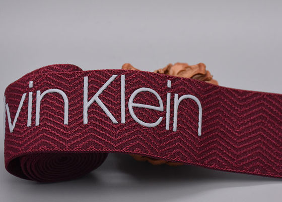 실리콘 빛나는 로고와 30 밀리미터 인쇄된 의복 탄성 밴드