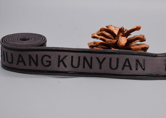 관습 인쇄된 샤이니 실리콘 로고와 가르멘트스 사용 비 하락 탄성 밴드