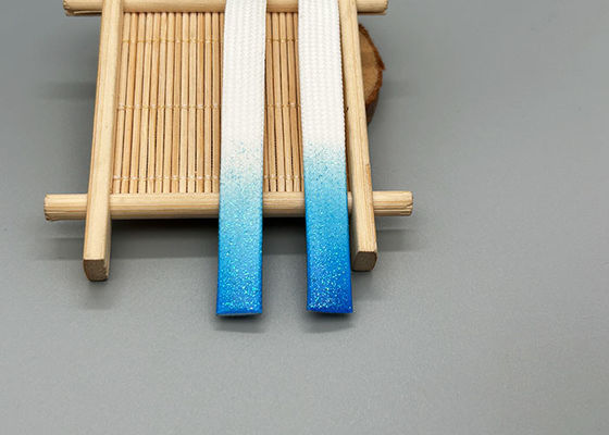 양쪽 끝 위의 빛나는 실리콘 하락과 30개 센티미터 Long Clothing 폴리에스테르 졸라매는 끈 코드